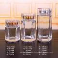 Hot selling 1000ml honey clear wide mouth glass honey storage jar bottles with plastic lid